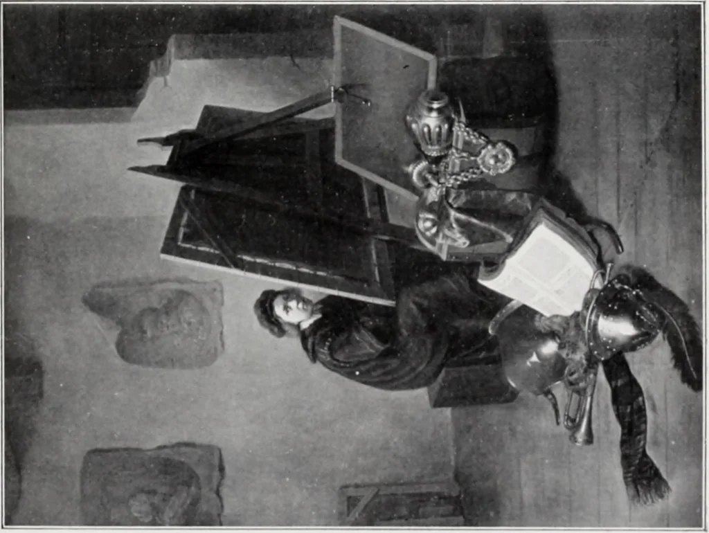 An illustration from A descriptive and illustrated catalogue of 150 paintings by old masters of the Dutch, Flemish, German, Italian, Spanish and French schools from the Kleinberger Galleries, 1911, leaf 34