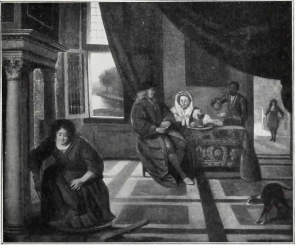 An illustration from A descriptive and illustrated catalogue of 150 paintings by old masters of the Dutch, Flemish, German, Italian, Spanish and French schools from the Kleinberger Galleries, 1911, leaf 58