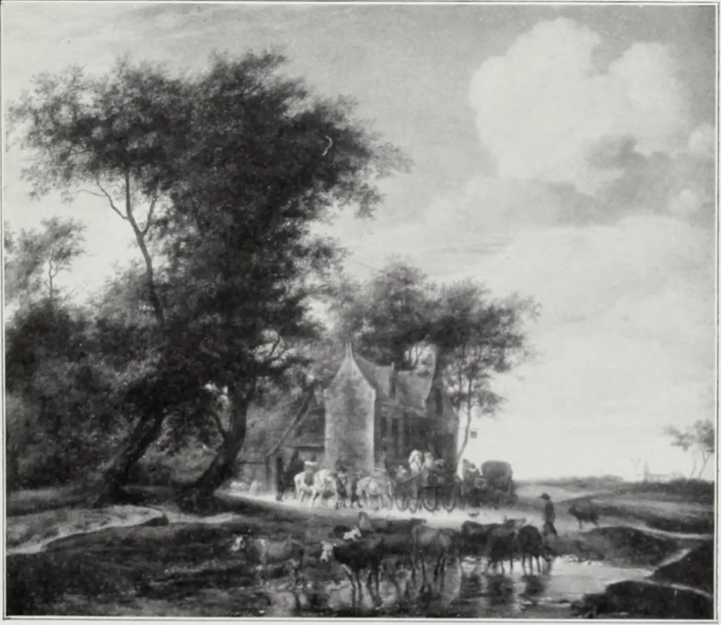 An illustration from A descriptive and illustrated catalogue of 150 paintings by old masters of the Dutch, Flemish, German, Italian, Spanish and French schools from the Kleinberger Galleries, 1911, leaf 90