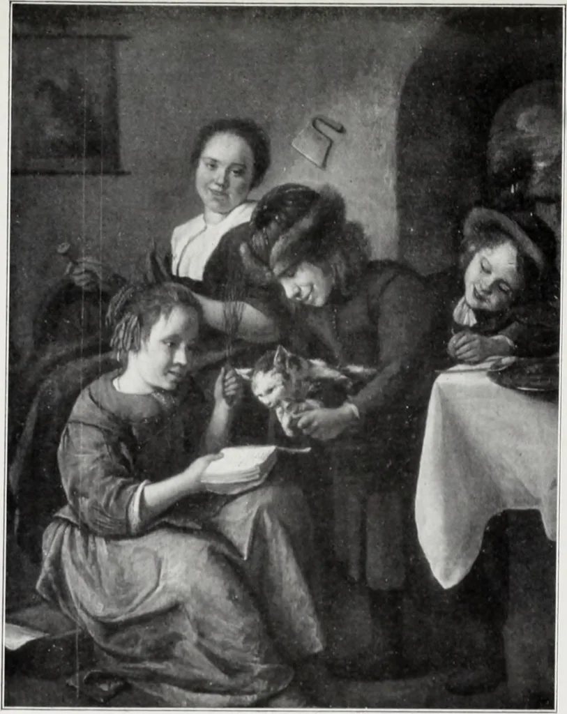 An illustration from A descriptive and illustrated catalogue of 150 paintings by old masters of the Dutch, Flemish, German, Italian, Spanish and French schools from the Kleinberger Galleries, 1911, leaf 96