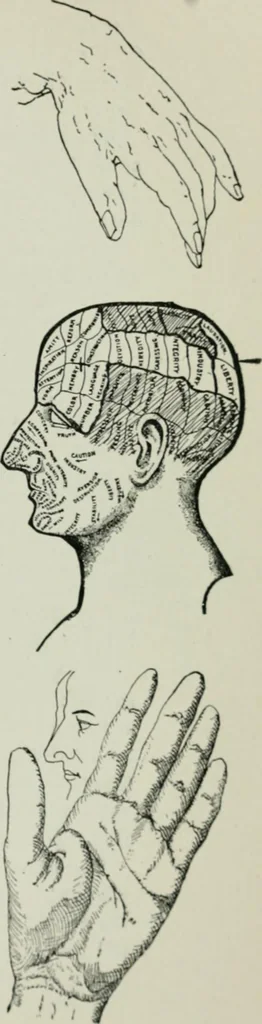 An illustration from Descriptive mentality from the head, face and hand, 1899, leaf 139