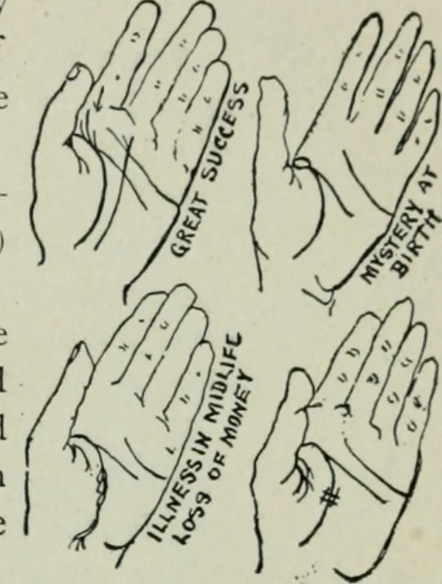 An illustration from Descriptive mentality from the head, face and hand, 1899, leaf 171