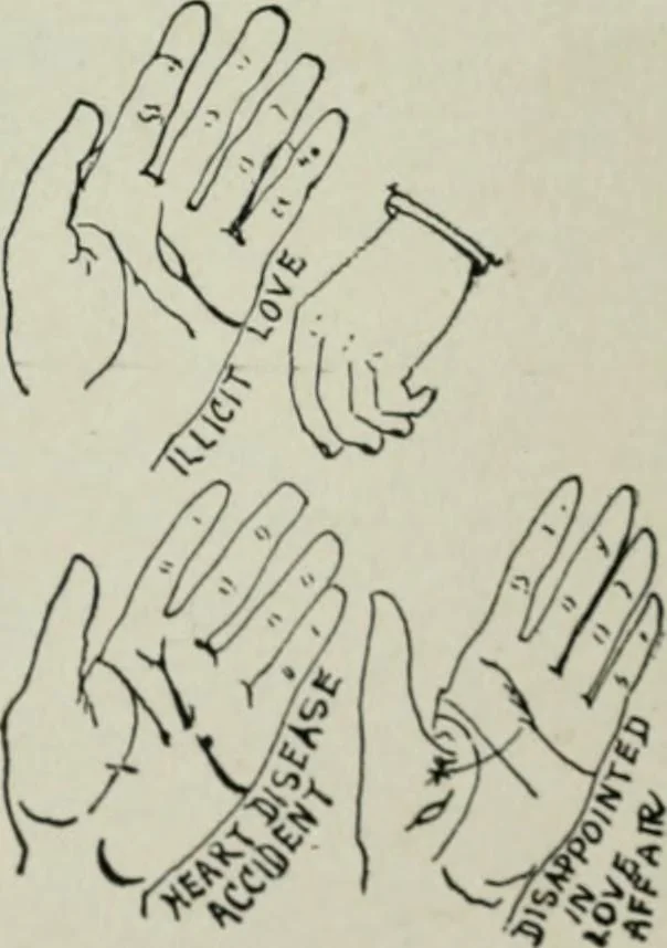 An illustration from Descriptive mentality from the head, face and hand, 1899, leaf 177
