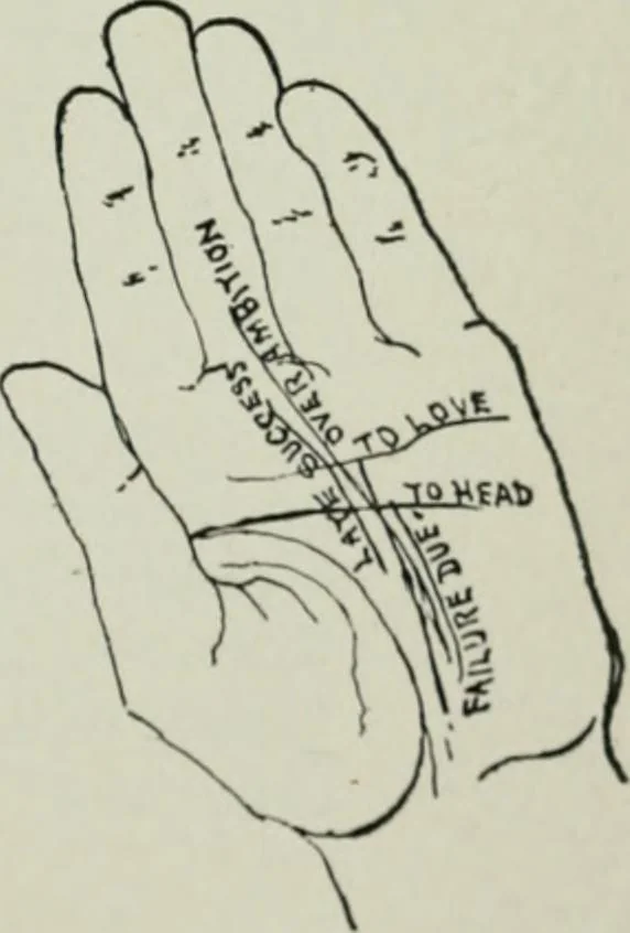 An illustration from Descriptive mentality from the head, face and hand, 1899, leaf 185