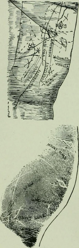 An illustration from Descriptive mentality from the head, face and hand, 1899, leaf 200