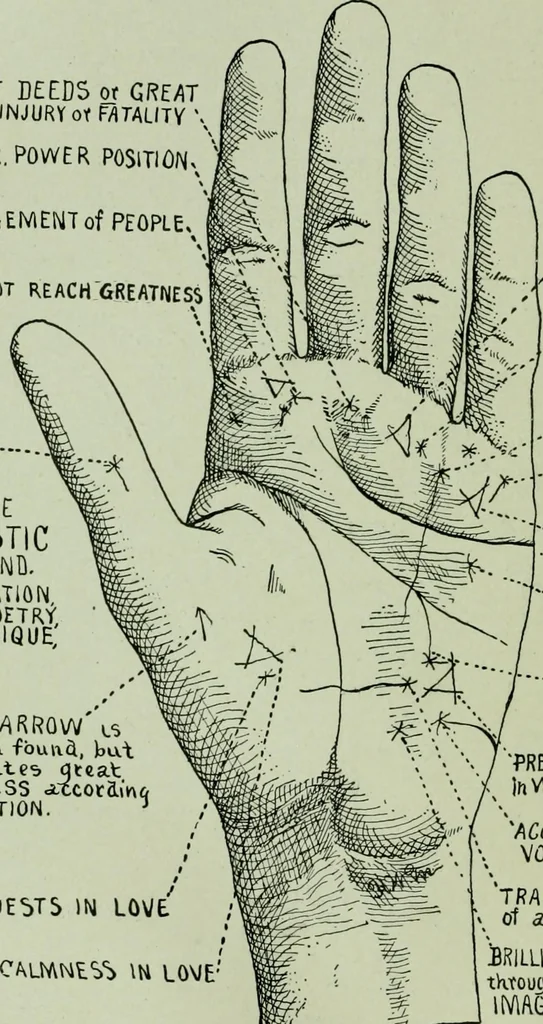 An illustration from Descriptive mentality from the head, face and hand, 1899, leaf 206