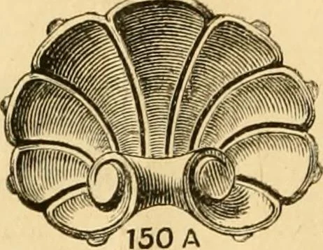 An illustration from Descriptive price list of patented artificial wood ornaments, for furniture manufacturers, architects, builders, interior decorators, stair builders, car builders, organ manufacturers, steamboat builders, etc. etc., 1871, leaf 17