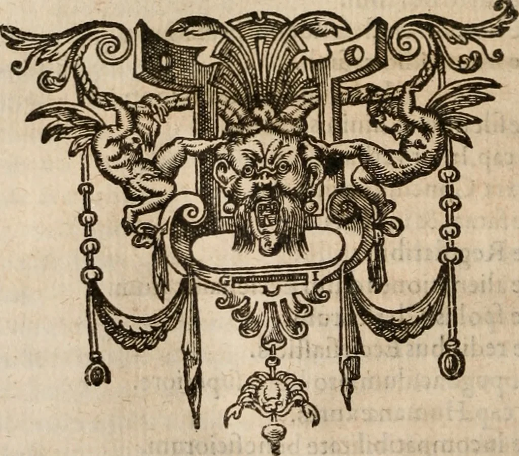 An illustration from De scriptoribvs ecclesiasticis liber vnvs, cvm adivnctis indicibvs vndecim, & breui chronologia ab orbe condito vsque ad annum M.DC.XII .., 1613, leaf 269