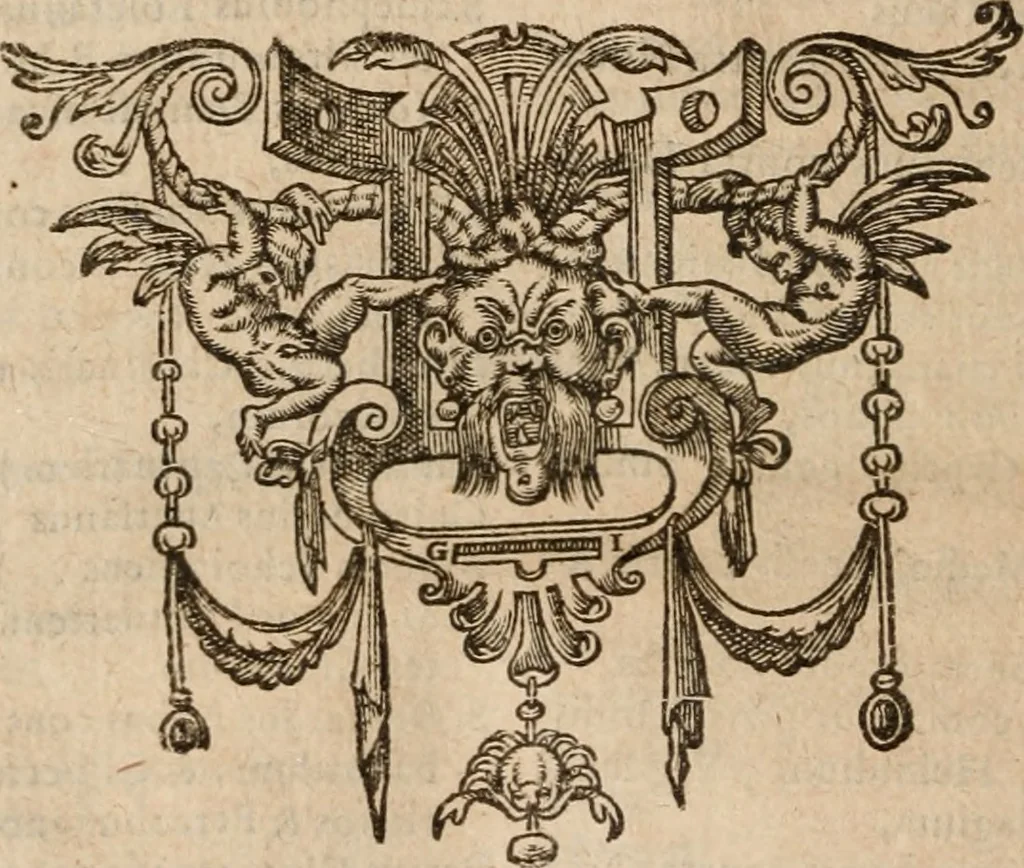 An illustration from De scriptoribvs ecclesiasticis liber vnvs, cvm adivnctis indicibvs vndecim, & breui chronologia ab orbe condito vsque ad annum M.DC.XII .., 1613, leaf 277