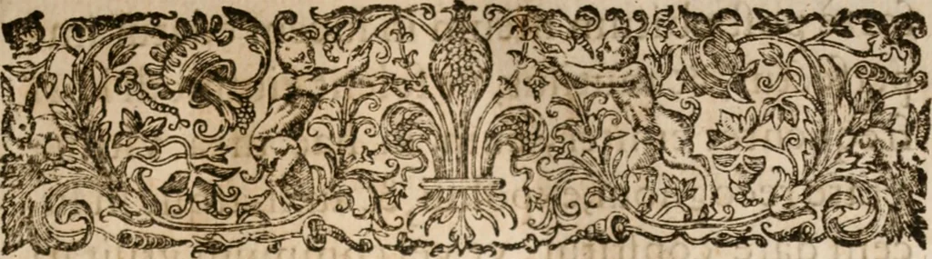 An illustration from De scriptoribvs ecclesiasticis liber vnvs, cvm adivnctis indicibvs vndecim, & breui chronologia ab orbe condito vsque ad annum M.DC.XII .., 1613, leaf 6