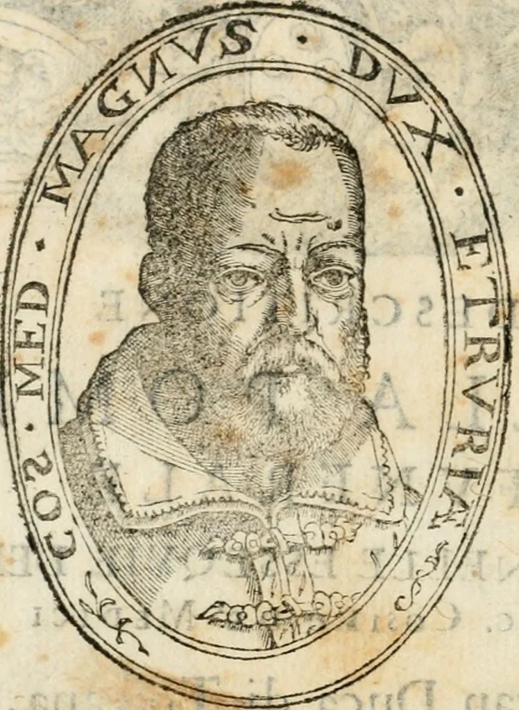 An illustration from Descritione della pompa fvnerale fatta nelle esseqvie del sermo. sig. Cosimo de' Medici, gran duca di Toscana : nell' alma città di Fiorenza il giorno xvij. di maggio dell' anno MDLXXIIII, 1574, leaf 5