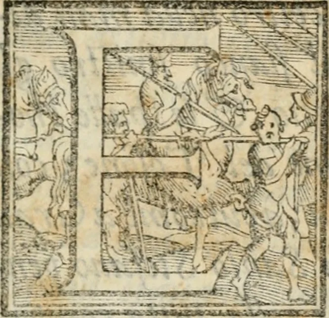 An illustration from Descritione della pompa fvnerale fatta nelle esseqvie del sermo. sig. Cosimo de' Medici, gran duca di Toscana : nell' alma città di Fiorenza il giorno xvij. di maggio dell' anno MDLXXIIII, 1574, leaf 6