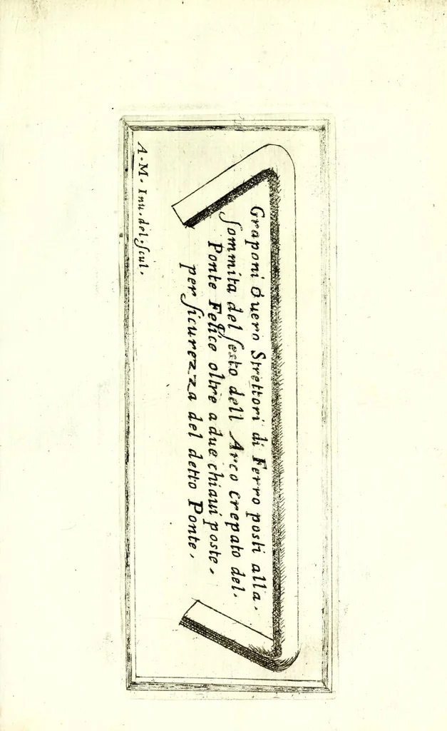 An illustration from Descrittione di diuersi ponti esistenti sopra li fiumi Nera e Teuere, con vn discorso particolare della nauigatione da Perugia a Roma, 1676, leaf 61