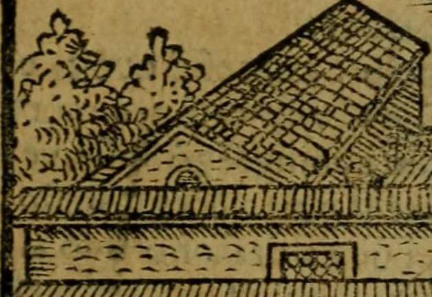 An illustration from Descrittione di Roma antica e moderna : nella quale si contengono chiese, monasterij, hospedali, compagnie, collegij e seminarij, tempij, teatri, anfiteatri, naumachie, cerchi, fori, curie, palazzi, e statue, librerie, musei, pitture, sculture, & i nomi de gli artefici : indice de'sommi pontefici, imperatori e duchi : con due copiosissime tauole, 1643, leaf 308