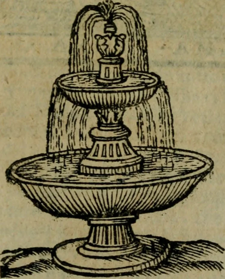 An illustration from Descrittione di Roma antica e moderna : nella quale si contengono chiese, monasterij, hospedali, compagnie, collegij e seminarij, tempij, teatri, anfiteatri, naumachie, cerchi, fori, curie, palazzi, e statue, librerie, musei, pitture, sculture, & i nomi de gli artefici : indice de'sommi pontefici, imperatori e duchi : con due copiosissime tauole, 1643, leaf 446