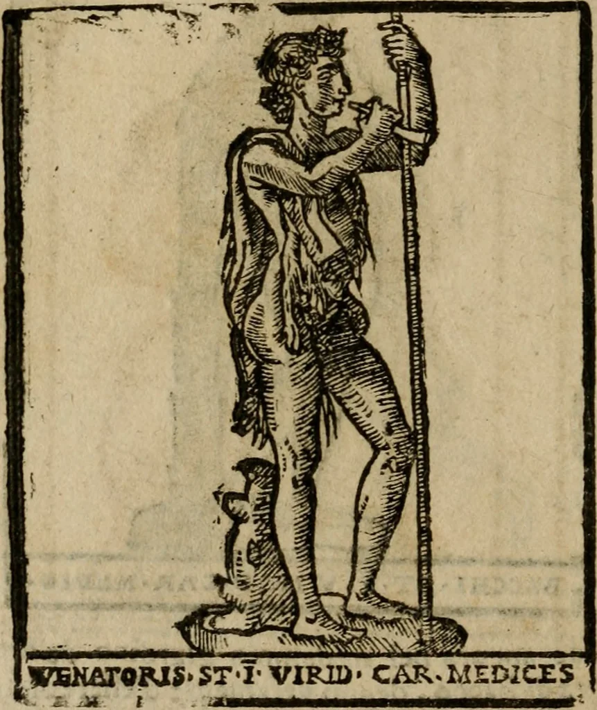 An illustration from Descrittione di Roma antica e moderna : nella quale si contengono chiese, monasterij, hospedali, compagnie, collegij e seminarij, tempij, teatri, anfiteatri, naumachie, cerchi, fori, curie, palazzi, e statue, librerie, musei, pitture, sculture, & i nomi de gli artefici : indice de'sommi pontefici, imperatori e duchi : con due copiosissime tauole, 1643, leaf 591