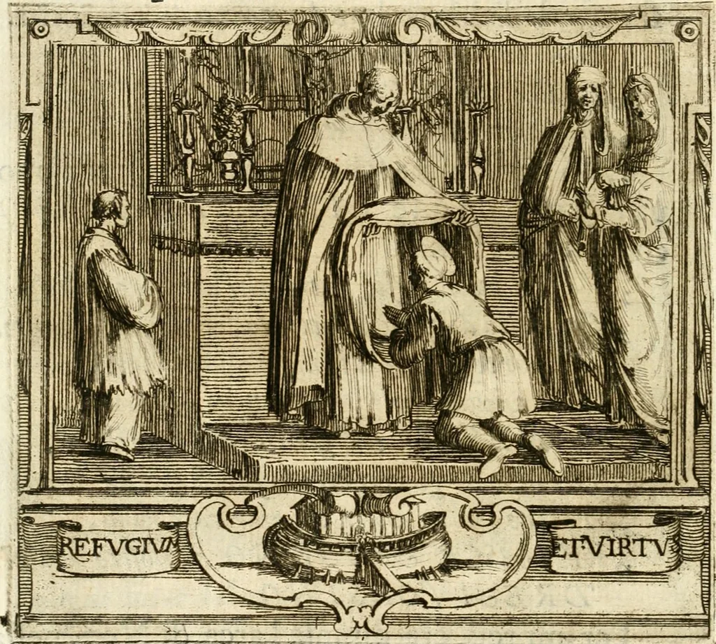 An illustration from Descrizion delle feste fatte in Firenze per la canonizzazione di Sto. Andrea Corsini, 1632, leaf 33