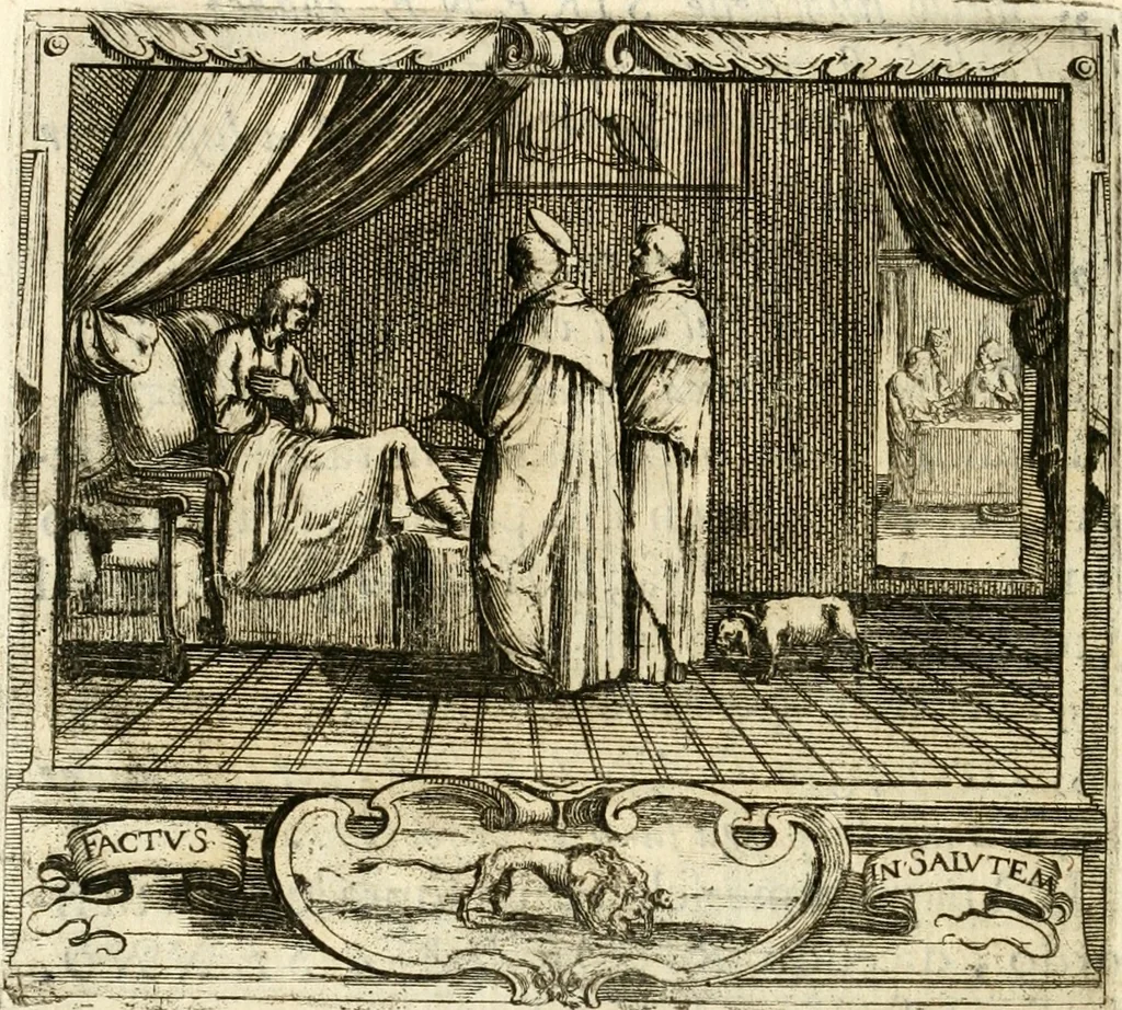An illustration from Descrizion delle feste fatte in Firenze per la canonizzazione di Sto. Andrea Corsini, 1632, leaf 37