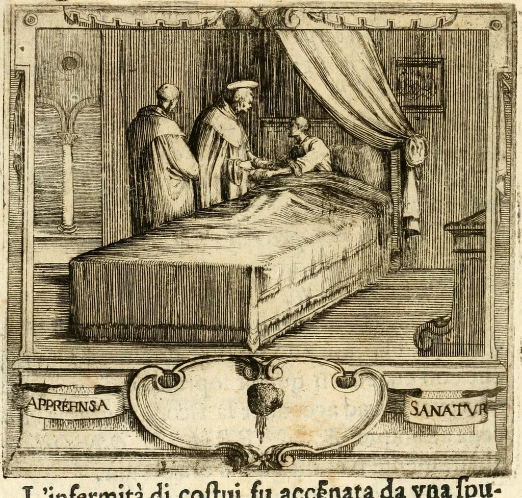 An illustration from Descrizion delle feste fatte in Firenze per la canonizzazione di Sto. Andrea Corsini, 1632, leaf 45