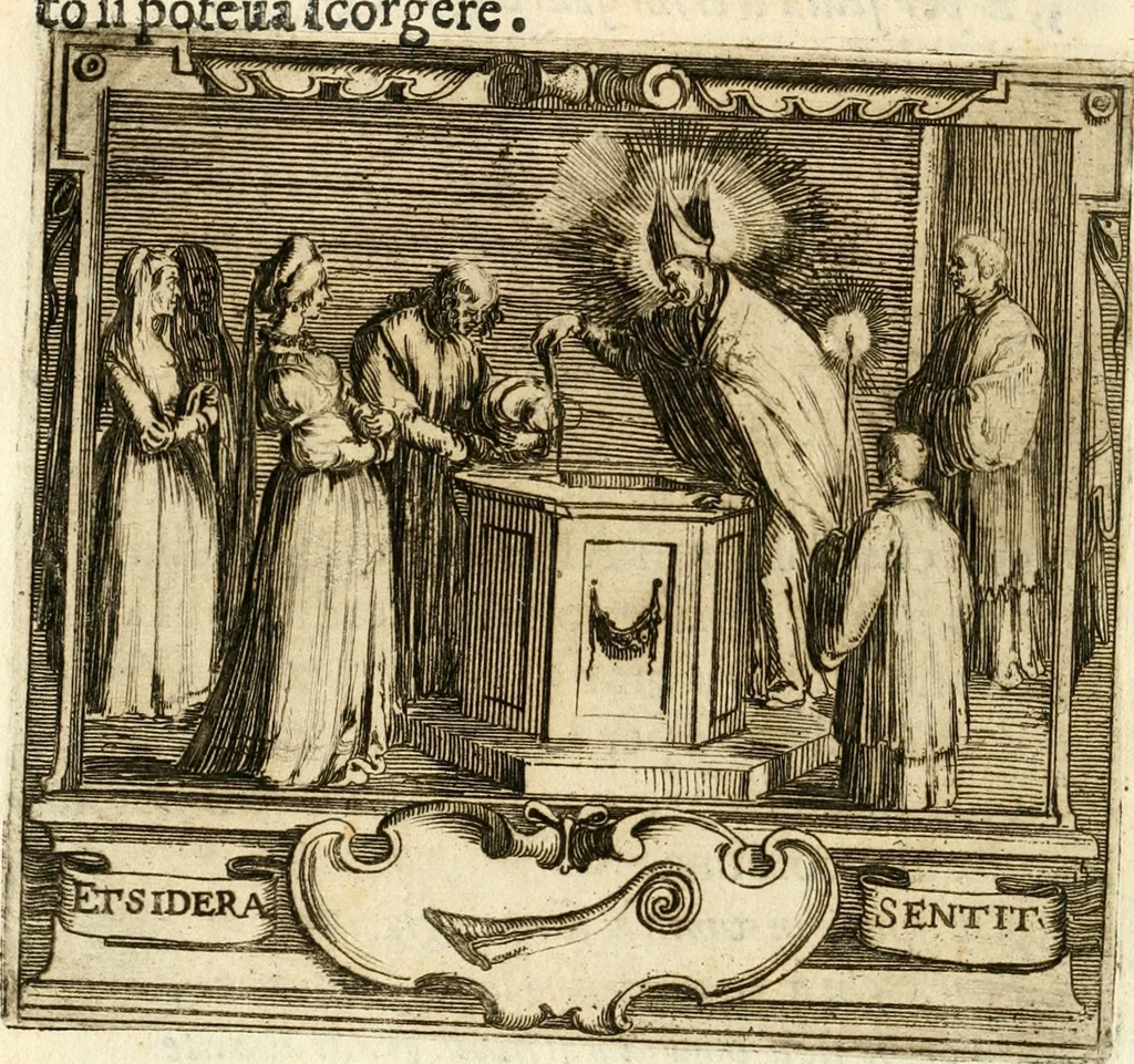 An illustration from Descrizion delle feste fatte in Firenze per la canonizzazione di Sto. Andrea Corsini, 1632, leaf 49