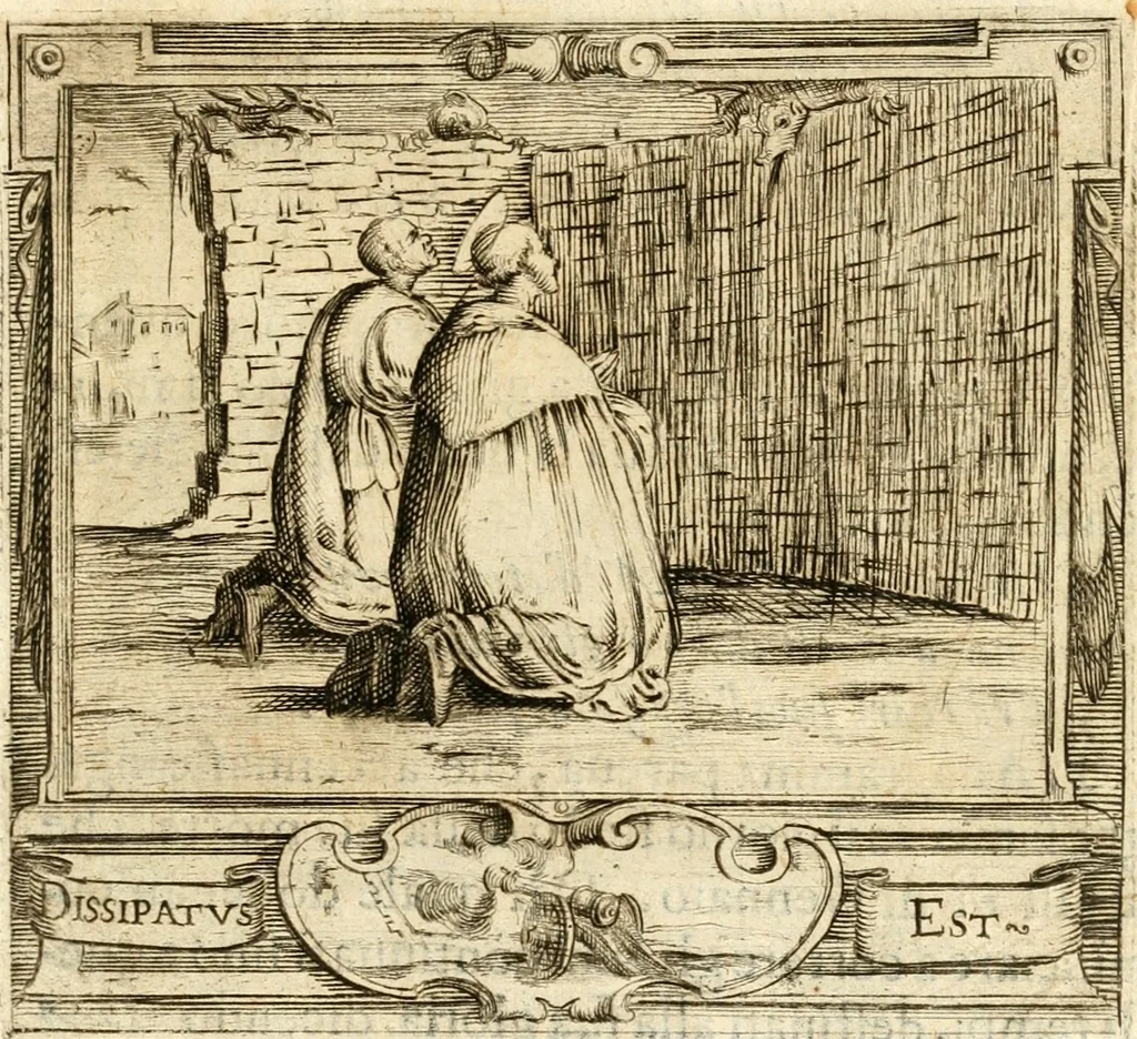 An illustration from Descrizion delle feste fatte in Firenze per la canonizzazione di Sto. Andrea Corsini, 1632, leaf 56