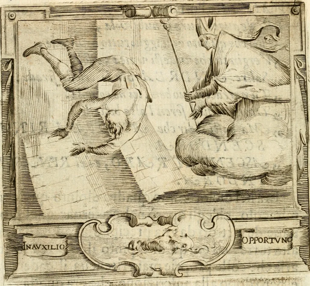 An illustration from Descrizion delle feste fatte in Firenze per la canonizzazione di Sto. Andrea Corsini, 1632, leaf 65