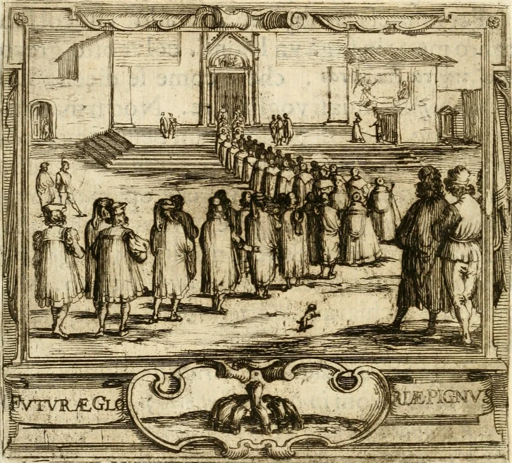 An illustration from Descrizion delle feste fatte in Firenze per la canonizzazione di Sto. Andrea Corsini, 1632, leaf 69