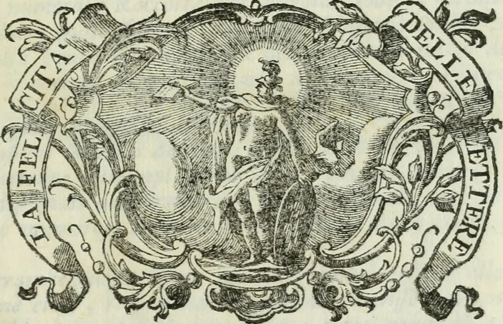 An illustration from Descrizione de' cartoni disegnati da Carlo Cignani, e de' quadri dipinti da Sebastiano Ricci : posseduti dal signor Giuseppe Smith, console della Gran Bretagna appresso la Sereniss. Repubblica di Venezia, con un compendio delle vite dei due celebri professori, 1749, leaf 4