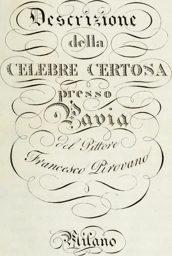 An illustration from Descrizione della celebre Certosa presso Pavia, 1823, leaf 6