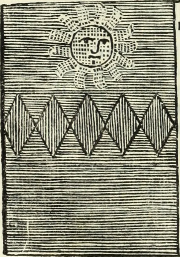 An illustration from Descrizione della provincia del Mugello con la carta geografica del medesimo : aggiuntavi un'antica cronica della nobil famiglia da Lutiano creduta di consorteria delli Ubaldini già signori dell'istesso Mugello, 1748, leaf 85