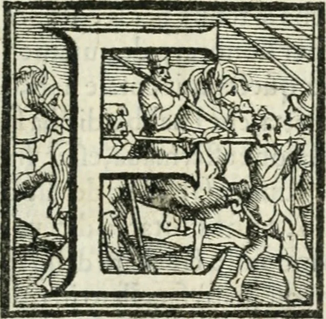 An illustration from Descrizione della entrata della serenissima regina Giovanna d'Avstria et dell'apparato, fatto in Firenze nella venuta, & per le felicissime nozze di Sua Altezza et dell'illustrissimo, & eccellentissimo s. Don Francesco de Medici, principe di Fiorenza, & di Siena, 1566, leaf 6
