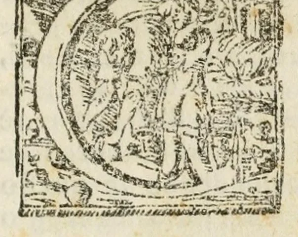An illustration from Descrizione della presa d'Argo e de gli amori di Linceo con Hipermestra : festa teatrale rappresentata dal signor principe cardinal Gio. Carlo di Toscana generaliss. del mare, e comprotettore de negozi di Sua Maestà Cattolica in Roma, per celebrare il natale del sereniss. principe di Spagna, 1658, leaf 5