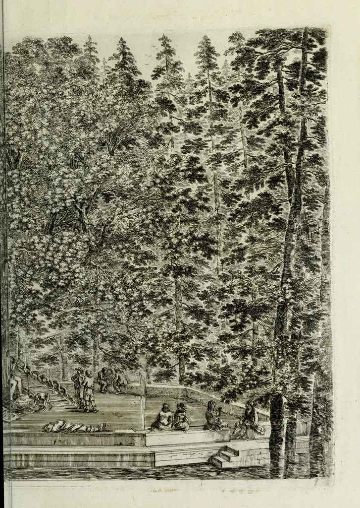 An illustration from Descrizione della regia villa, fontane, e fabbriche di Pratolino, 1742, leaf 34