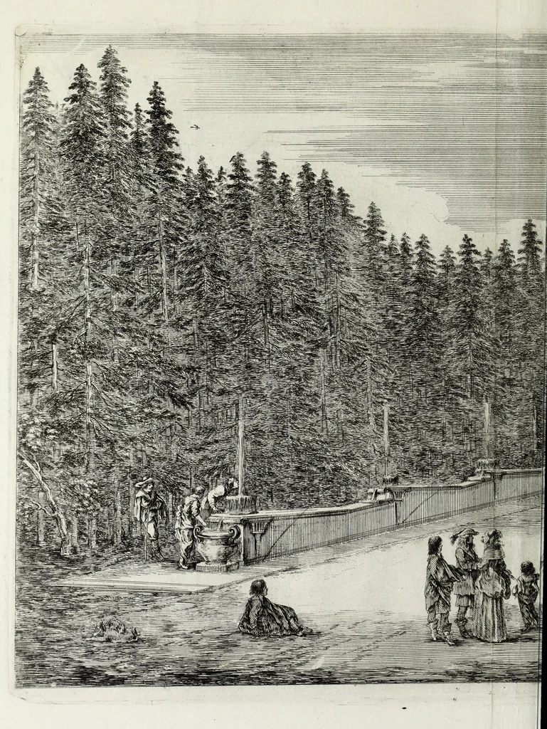 An illustration from Descrizione della regia villa, fontane, e fabbriche di Pratolino, 1742, leaf 37
