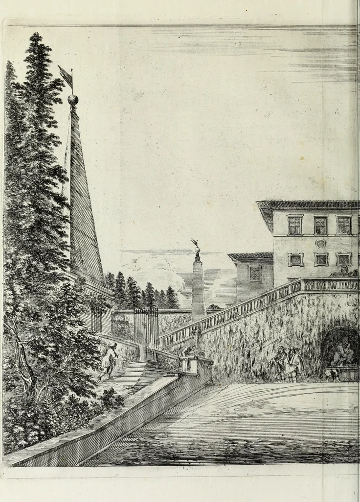 An illustration from Descrizione della regia villa, fontane, e fabbriche di Pratolino, 1742, leaf 41
