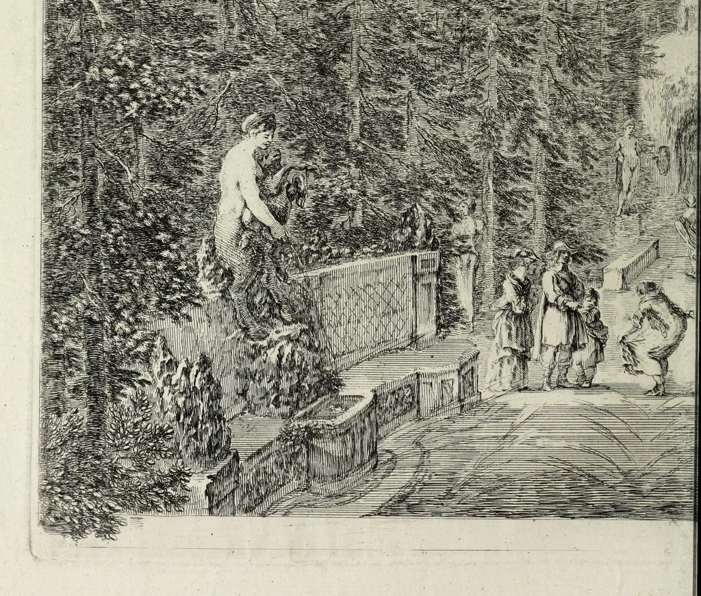An illustration from Descrizione della regia villa, fontane, e fabbriche di Pratolino, 1742, leaf 49