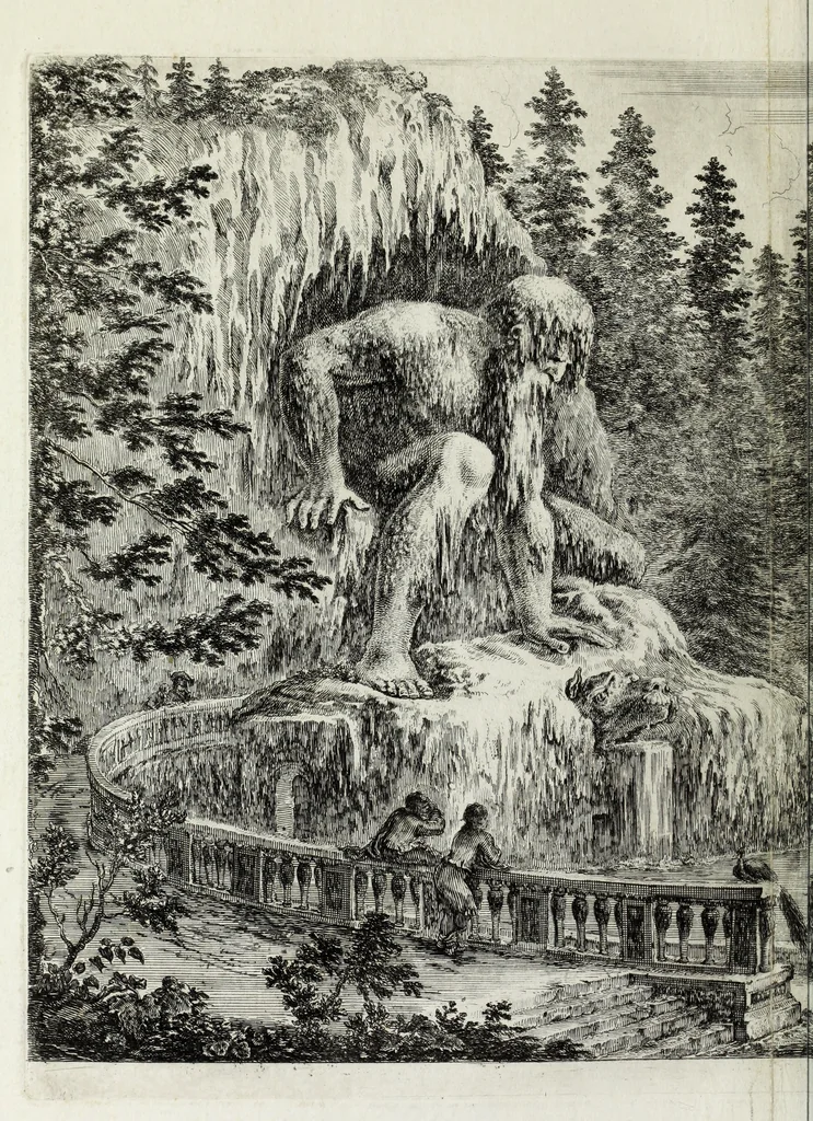 An illustration from Descrizione della regia villa, fontane, e fabbriche di Pratolino, 1742, leaf 53