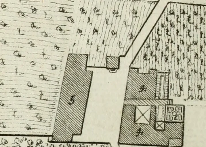 An illustration from Descrizione della regia villa, fontane, e fabbriche di Pratolino, 1742, leaf 57