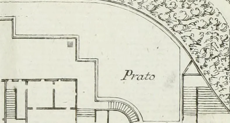 An illustration from Descrizione della regia villa, fontane, e fabbriche di Pratolino, 1742, leaf 62