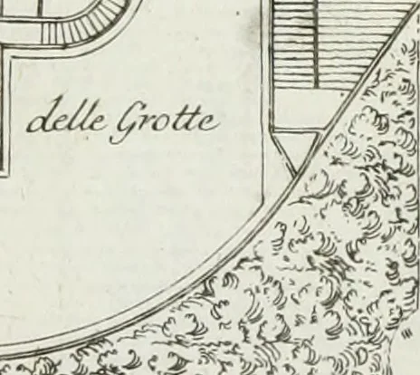 An illustration from Descrizione della regia villa, fontane, e fabbriche di Pratolino, 1742, leaf 62