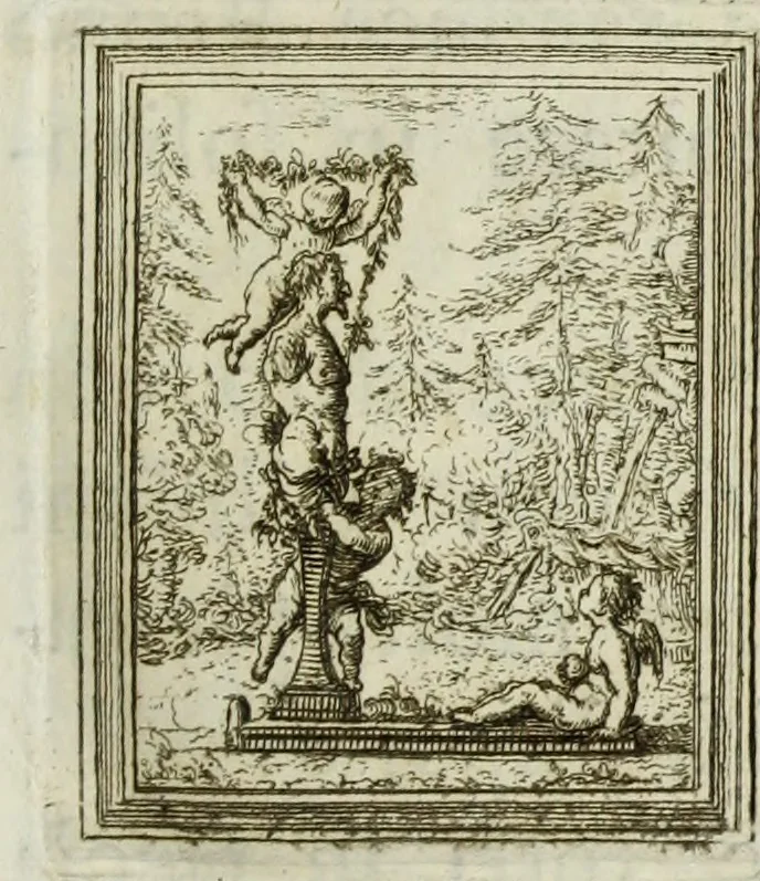 An illustration from Descrizione della regia villa, fontane, e fabbriche di Pratolino, 1742, leaf 8