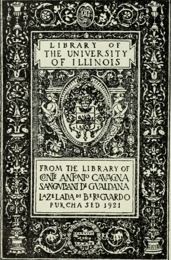 An illustration from Descrizione delle pitture, sculture, ed architetture che si osservano nella città di Mantova e ne' suoi contorni : data in luce a comodo singolarmente de' forestieri, 1763, leaf 1