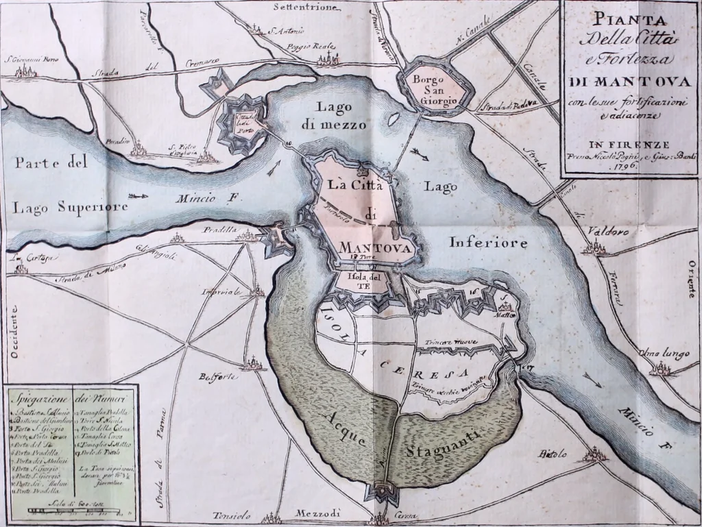 An illustration from Descrizione delle pitture, sculture, ed architetture che si osservano nella città di Mantova e ne' suoi contorni : data in luce a comodo singolarmente de' forestieri, 1763, leaf 143