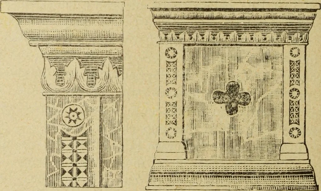 An illustration from Descrizione delle chiese di Narni e suoi dintorni le più importanti rispetto all'antichità e alle belle arti, 1898, leaf 216