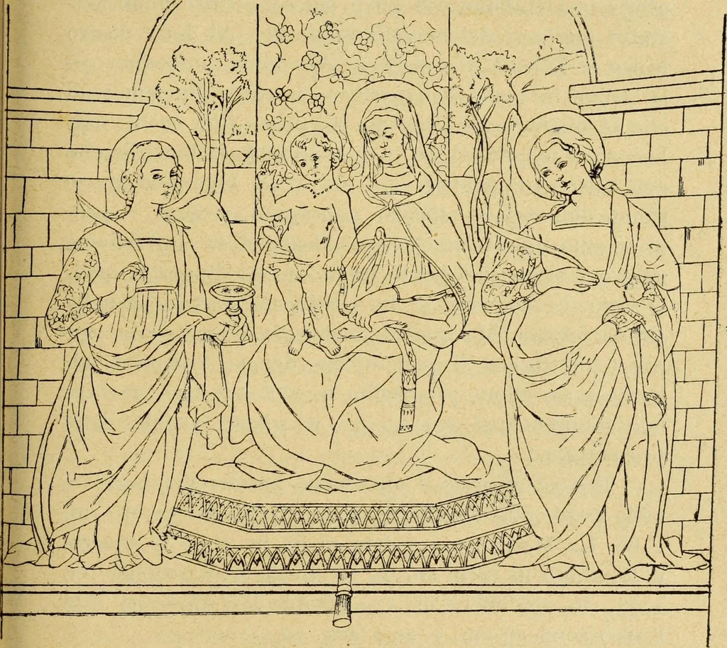 An illustration from Descrizione delle chiese di Narni e suoi dintorni le più importanti rispetto all'antichità e alle belle arti, 1898, leaf 301