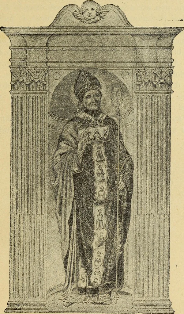 An illustration from Descrizione delle chiese di Narni e suoi dintorni le più importanti rispetto all'antichità e alle belle arti, 1898, leaf 49