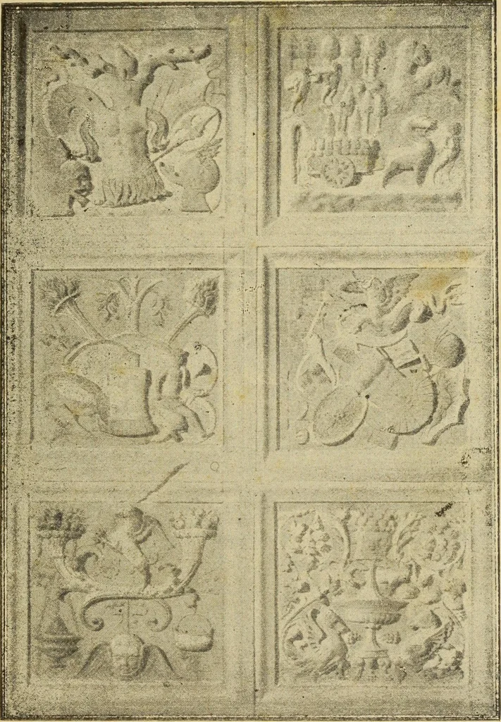 An illustration from Descrizione delle chiese di Narni e suoi dintorni le più importanti rispetto all'antichità e alle belle arti, 1898, leaf 69