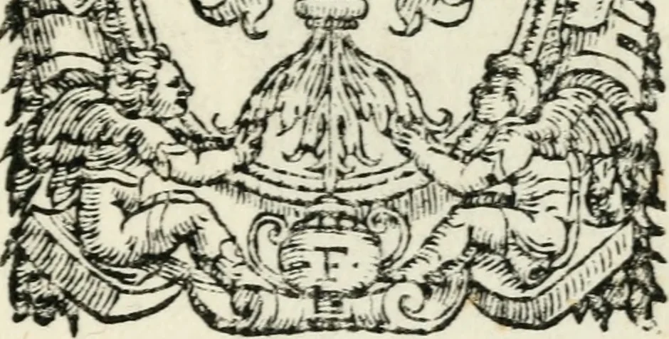 An illustration from Descrizione dell'entrata della sereniss. reina Giouanna d'Austria et dell'apparato, fatto in Firenze nella venuta, & per le felicissime nozze di S. Altezza et dell'illustrissimo, & eccellentiss. s. Don Francesco de Medici, prencipe di Fiorenza, & di Siena, 1566, leaf 160
