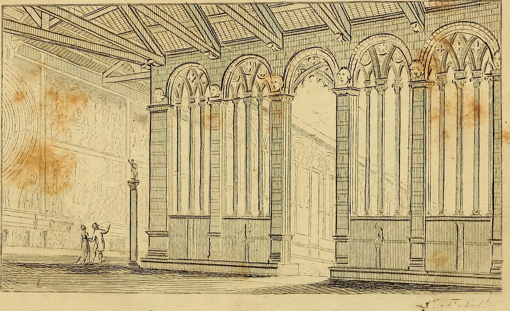 An illustration from Descrizione delle pitture del Campo Santo di Pisa coll' indicazione dei monumenti ivi raccolt, 1837, leaf 12