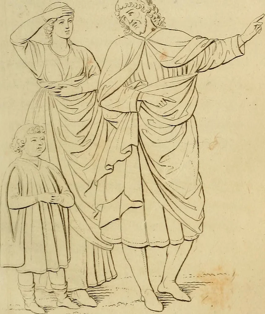 An illustration from Descrizione delle pitture del Campo Santo di Pisa coll' indicazione dei monumenti ivi raccolt, 1837, leaf 195